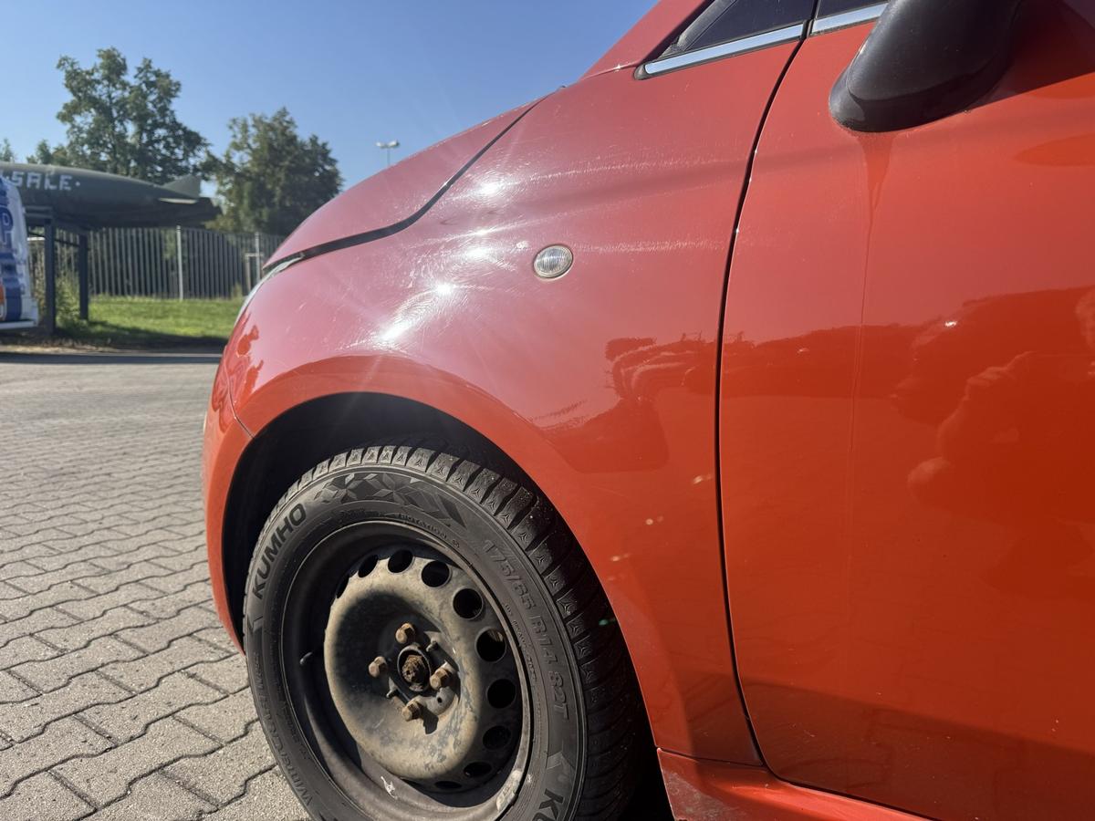 Fiat 500 original Kotfl&uuml;gel vorn links 104 ARANCIO GUSTOSO Bj.2008